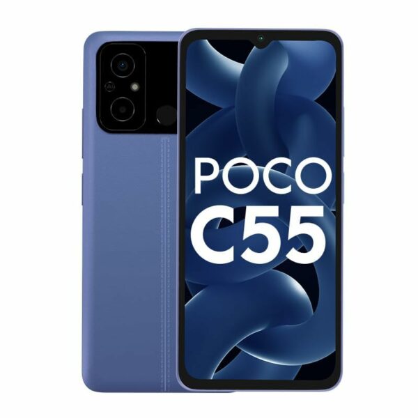 (Refurbished) POCO C55 (Cool Blue, 6GB RAM, 128GB Storage) Without Offer