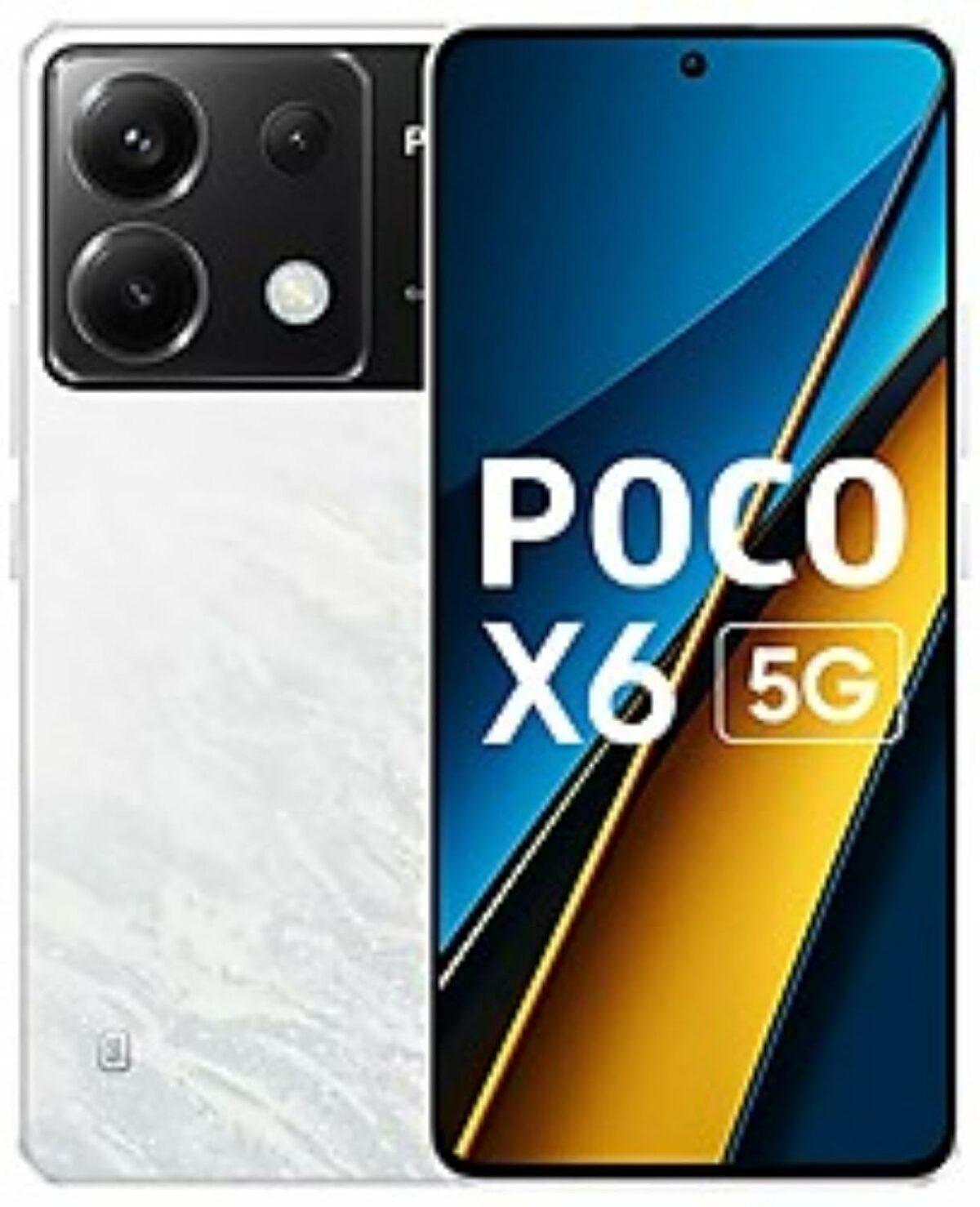 (Refurbished) POCO X6 5G Snowstorm White, 12 GB RAM 256 GB ROM