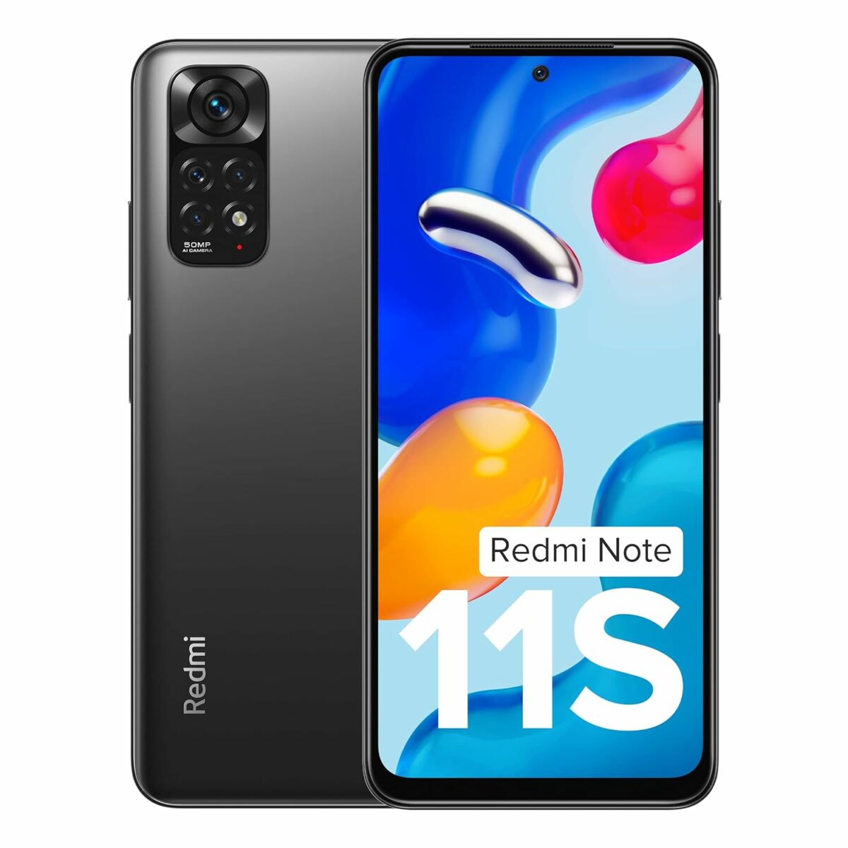 (Refurbished) Redmi Note 11S (Space Black, 6GB RAM, 64GB Storage)|108MP AI Quad Camera | 90 Hz FHD+ AMOL