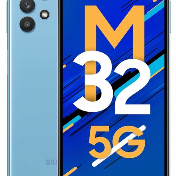 (Refurbished) Samsung Galaxy M32 5G (Sky Blue, 8GB RAM, 128GB Storage)