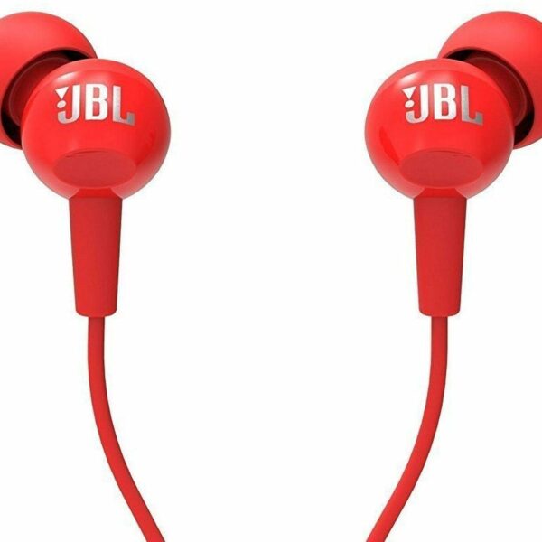 (Renewed) JBL C100Si Wired On Ear Headphone with Mic (Red)