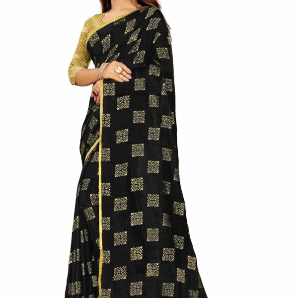 Rhey Women's Chiffon Saree With Blouse Piece