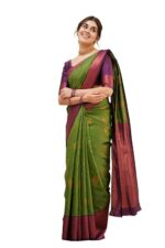 SGF11 - Women's Kanjivaram Soft Silk Saree With Blouse Piece