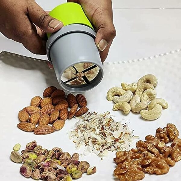 SNILRA Dry fruit cutter dry fruit cutter and slicer slicer for kitchen almond chopper dry fruit chopper dry fruit slicer badam cutter badam slicer chopper for kitchen dry fruit chopper garlic chopper.