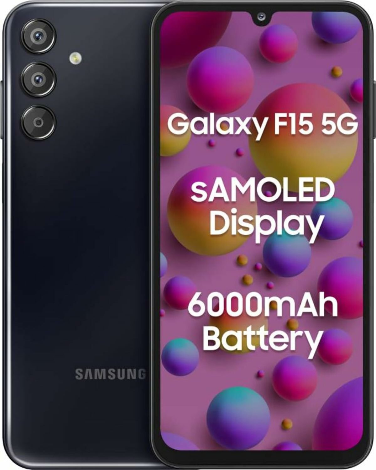 Samsung Galaxy F15 5G (Ash Black, 4GB RAM, 128 GB Storage)