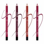 Shryoan Pretty Me Bold Lipliner & Eye Liner Pencil | Waterproof & Smudge Proof | Long-lasting Lip Liner | Matte Finish Lip Pencil | Non-drying Formula (Set of 4) (Shade 03)