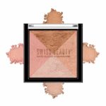 Swiss Beauty Mini Baked Shimmer Blusher And Highlighter Palette For Face Makeup| Multicolor-1, 7 Gm |