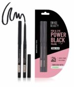 Swiss Beauty You & Eye Power Black Kajal Twin Pack | 24 Hrs Stay | Smudge proof | Waterproof | Creamy Texture | Pack of 2, 0.60g