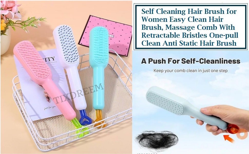 self cleaning hair comb