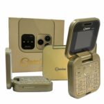 TreasuresArt Flip Dual Sim |Keypad Mobile| with 1.8" Display |Flip|Fold| Call & SMS Indicator |BT Dialer|Voice Changer |Long Lasting Battery|FM|Camera|Feature Phone| Gold