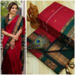 Unique Queens Women's Pure Kalyani Cotton Silk Saree With Zari Border And Blouse Piece168 (Multicolored)