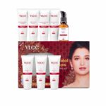 VLCC Bridal Glow Facial Kit - 147g | At-Home Facial With 3 Illuminator Strobe Creams - Gold Strobe Cream. Lilac Strobe Cream. Rose Strobe Cream | With Hyaluronic Acid, Niacinamide, and Vitamin C.