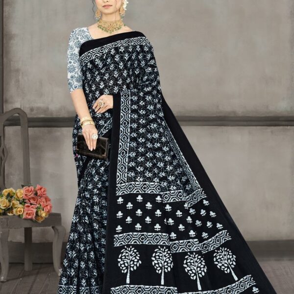 Women's Cotton Saree – Stylish Prints for Casual and Regular Wear