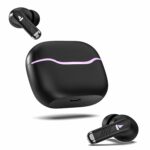 boAt Immortal 125 TWS in-Ear Earbuds w/up to 40 hrs Playtime, Quad Mics with ENx Tech, BEAST Mode with 40 ms Super Low Latency, ASAP Charge, IPX4 Resistance, RGB LED Lights, BT v5.3(Black Sabre)