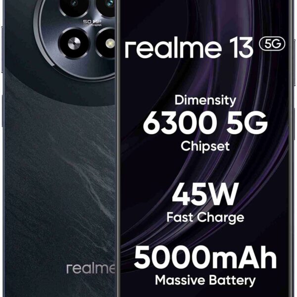 realme 13 5G (Dark Purple, 8GB RAM, 256GB Storage) | Expandable Upto 2TB | Up to 18GB Dynamic RAM | 50MP AI Dual Camera | 6.72" AMOLED Display | 45W Ultra Charging DAK | Dimensity 6300 Processor