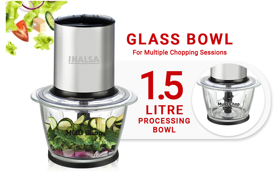 INALSA, CHOPPER, MINCE, DICE, CHOP, MULTI CHOP, 500WATT CHOPPER