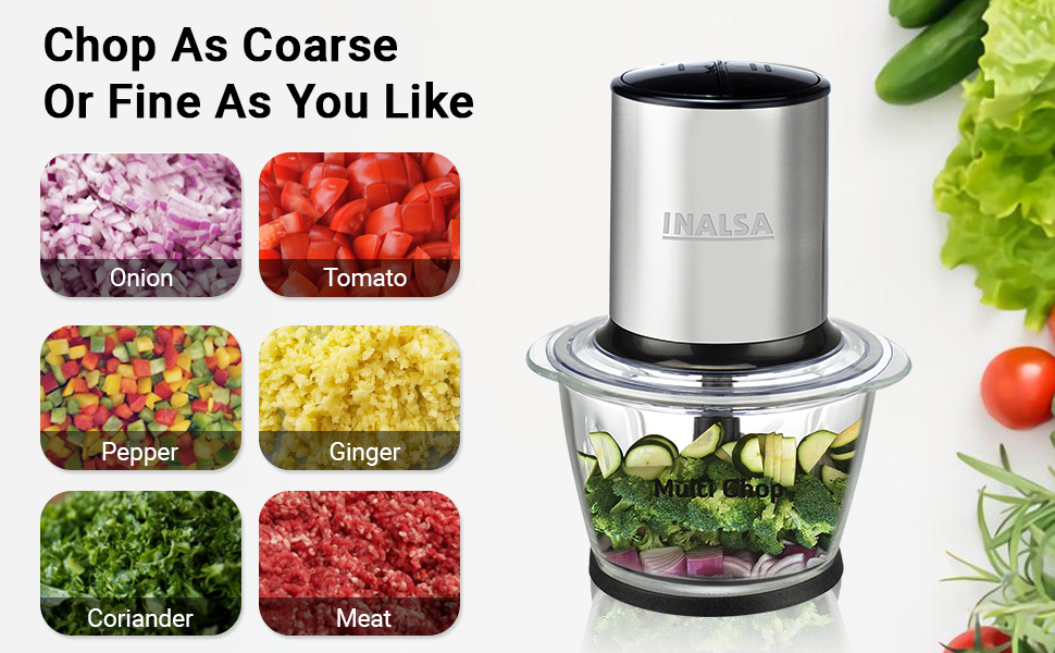 INALSA, CHOPPER, MINCE, DICE, CHOP, MULTI CHOP, 500WATT CHOPPER