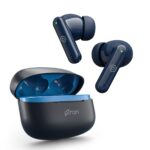 pTron Newly Launched Zenbuds X1 Quad Mic TWS Earbuds, TruTalk ENC Calls, 40H Playtime, In-Ear Sensor, 40ms Movie/Music Modes,Bluetooth 5.3 Headphones, TypeC Fast Charging & IPX5 Water Resistant (Blue)