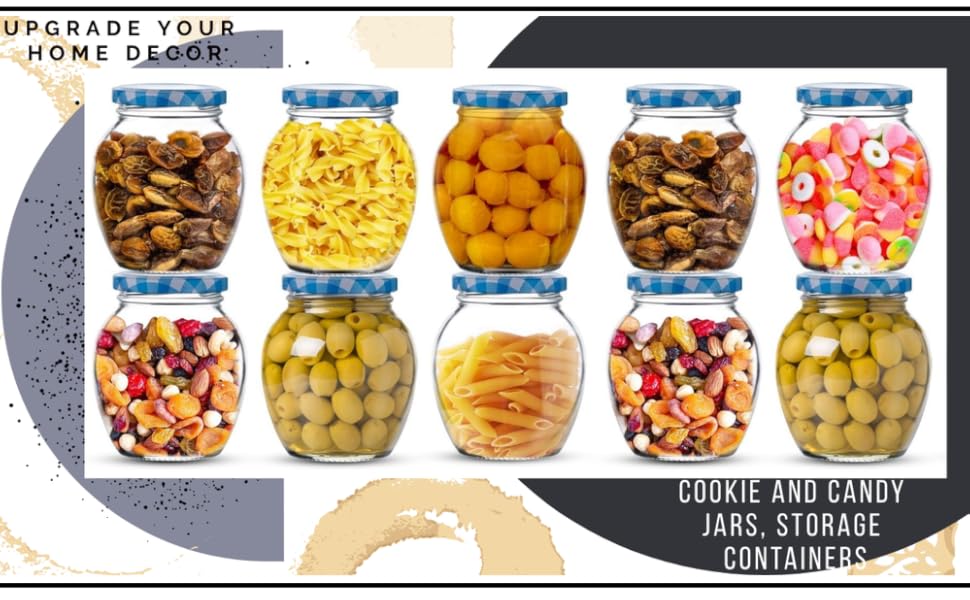 glass jars and container cookie canister food storage glass jars 