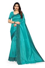 Flosive Women's Jacquard Silk Saree