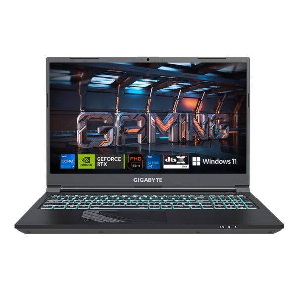 GIGABYTE G5 KF5-H3IN353KH, i7-13620H 4.9 GHz, RTX 4060 8GB GDDR6, 15.6" FHD 144Hz Display, 8G *2 DDR5-4800, Gen4 512GB, Multi Languages 15 Color Illuminated Keyboard