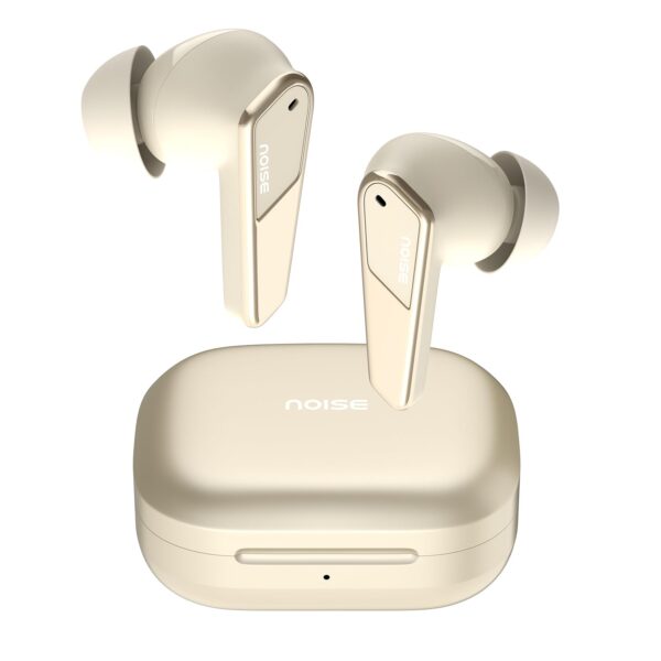 Noise Newly Launched Buds N1 Pro in-Ear Truly Wireless Earbuds with Metallic Finish, ANC(Upto 32dB), 60H of Playtime, Dual Pairing, Instacharge(10 min=200 min), BT v5.3(Chrome Beige)