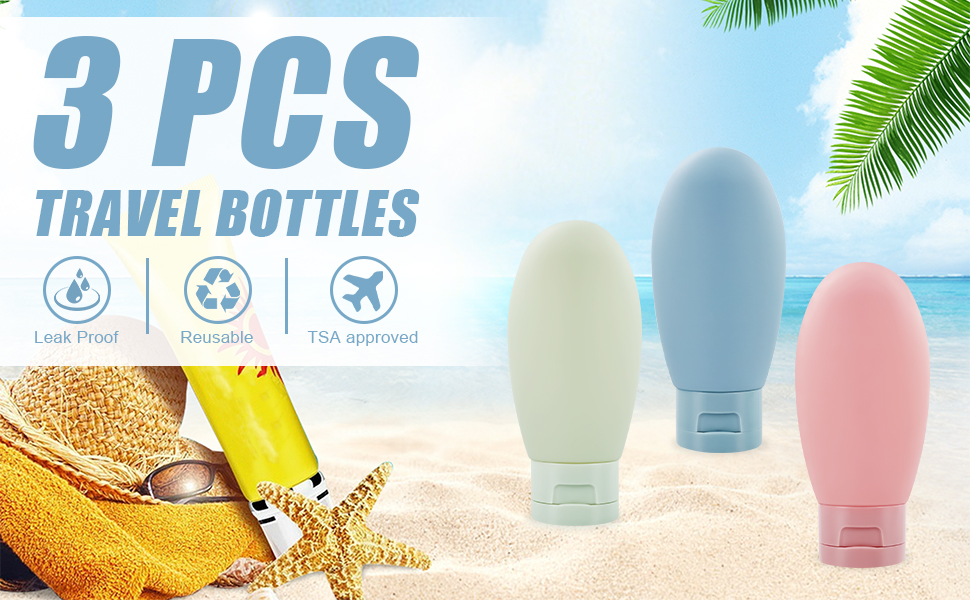 Refillable Travel Bottles for Toiletries Silicone Container