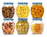 Star Work Glass Container With Lid|Small Jars For Kitchen Storage|Ait-Tight|Kitchen Accessories Items|Container Jar For Ghee Pickle Dryfruits Tea Coffee Sugar (400Ml,Set Of 6) - Transparent