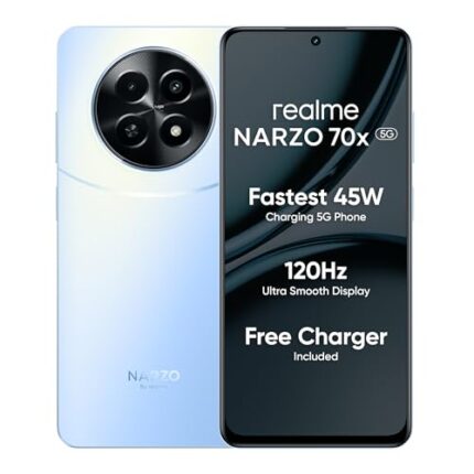 realme NARZO 70x 5G (Ice Blue, 8GB RAM,128GB Storage)|120Hz Ultra