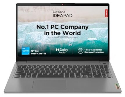 Lenovo IdeaPad 3 12th Gen Intel Core i3-1215U 15.6 Inch (39.65cm)