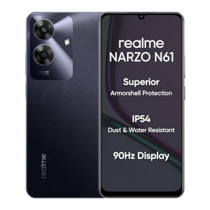 realme NARZO N61 (Marble Black,6GB RAM+128GB Storage) 90Hz Eye