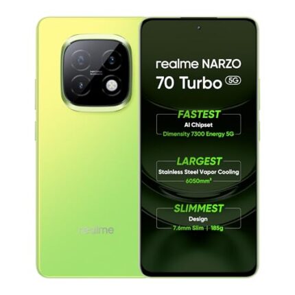 realme NARZO 70 Turbo 5G (Turbo Green,6GB RAM,128GB Storage) |