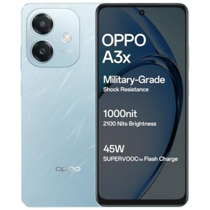 OPPO A3X 4G (Ocean Blue, 4GB RAM, 128GB Storage) with No Cost