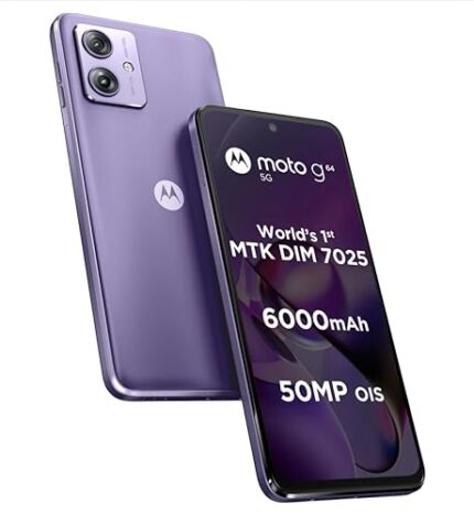 Motorola G64 5G (Ice Lilac, 8GB RAM, 128GB Storage) | Expandable