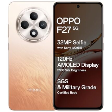 OPPO F27 5G (Amber Orange, 8GB RAM, 128GB Storage) | 6.67" FHD+