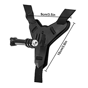 Helmet Mount for Action Camera  Helmet Chin Mount Helmet Strap Belt for Cason