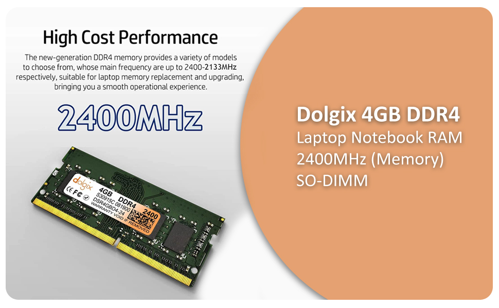 4GB DDR4 |DDR4 SDRAM |Non-ECC Unbuffered | Bus Speed: PC4-19200 