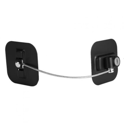 VBM Refrigerator Door Locks, Fridge Lock with Keys Square Black