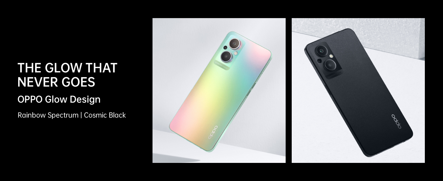 OPPO F21 Pro with Rainbow design, multi color design, OPPO F21 Pro 5G