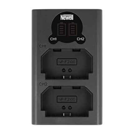 Newell DL-USB-C Dual Channel Charger for NP-FZ100, Black.