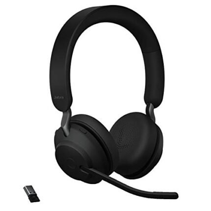 Jabra Evolve2 65 Link380a MS Bluetooth Wireless On Ear Headphone