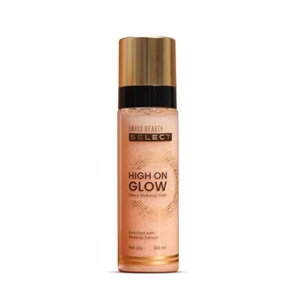 Swiss Beauty Select High on Glow Hydrating Fixer with glass-like