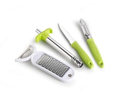 Ganesh 4 in 1 Combo Pack Included 1 Grater|1 Peeler - 1 Knife - 1