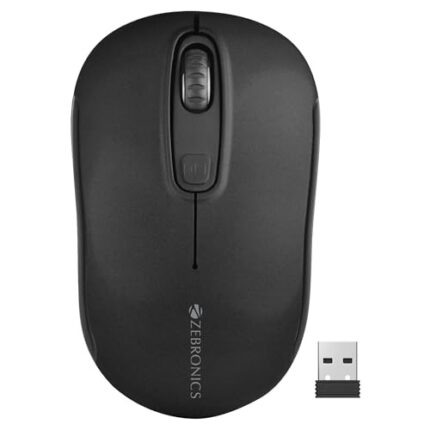 ZEBRONICS Dash Pro 2.4GHz Wireless Mouse, Upto 1600 DPI, 3 Level