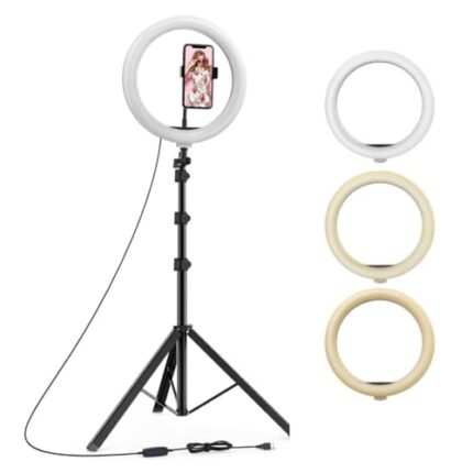 Tygot 10 Inches Big LED Ring Light for Camera, Phone tiktok