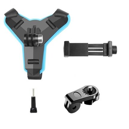 Like Star Multipurpose Helmet Chin Strap Mount with Mobile Holder