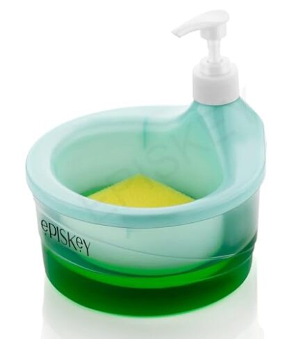 Episkey Dish Soap Dispenser with Sponge Holder Dish Soap