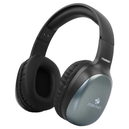 ZEBRONICS Thunder Pro Wireless Over Ear Headphone with Dual