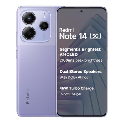 Redmi Note 14 5G (Phantom Purple, 8GB RAM 128GB Storage) | Global