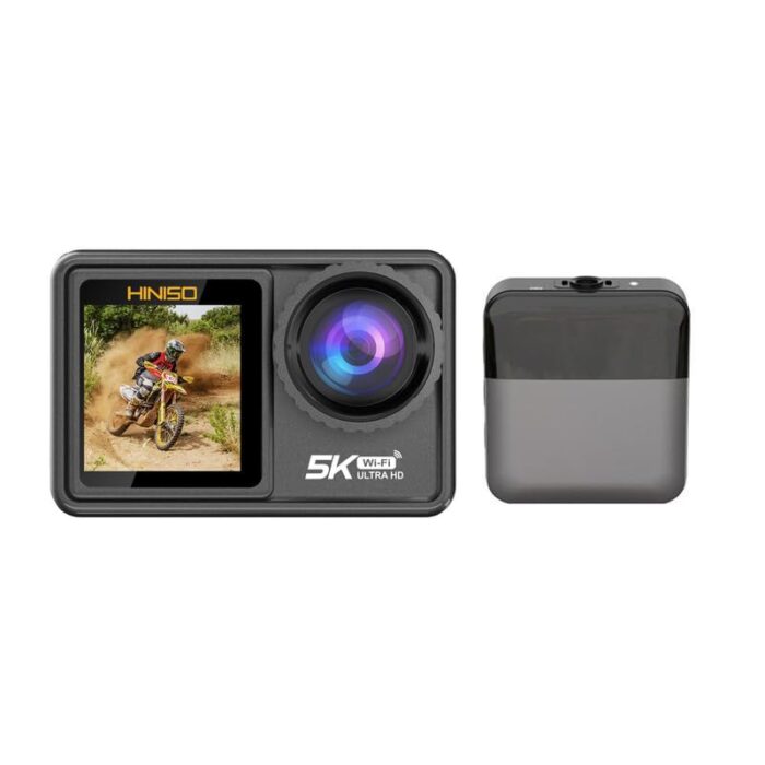 HINISO 5K Action Camera with Upgraded 24M Touchscreen & WiFi |